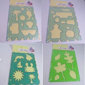 FISKARS “Shape Template” (4) Vacation, School, Coastal, Leaves